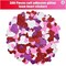 16 pieces of Valentine's Foam Heart Foam Craft Hearts and 300 Glitter Heart Stickers Self-Adhesive Foam Stickers for Valentine's Day Wedding DIY Craft Supplies, 4 colours